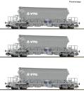 Roco 6680030- 3-tlg. Set: Kaliwagen der VTG