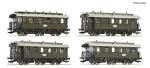 Roco 6200296 – 4-tlg. Set: Personenwagen, DRG