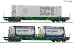 Roco 6600361 – 2-tlg. Set: Containertragwagen, Lineas