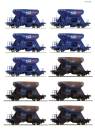 Roco 6600394 – 10-tlg. Display: Schotterwagen, Railpro