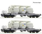 Roco 6600474 – 2-tlg. Set: Staubsilowagen, Pultrans