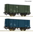 Roco 6600490 – 2-tlg. Set: Gedeckte Güterwagen, DB