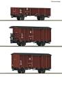 Roco 6640008 – 3-tlg. Set: Güterwagen, DR