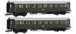 Saxonia 120183-2 - 2er Set Personenwagen C4ü Sa 07 der DR, mit Beleuchtung