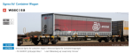 Sudexpress S4576088 - Containerwagen Sgnss Wascosa 084 60', Swap Body 