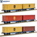 Sudexpress S854006 - 3er Set Containerwagen Sggrrs 80 der innofright