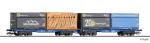 Tillig 15080 - Doppeltragwagen InnoWaggon 2x40ft, beladen mit vier WoodTainer
