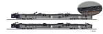 TILLIG 15973 - Güterwagenset der DR, bestehend aus zwei Schmalspur- Rollwagen Rf4