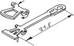 Weinert 86202 - Geätzte Kupplung, 21,5 mm lang